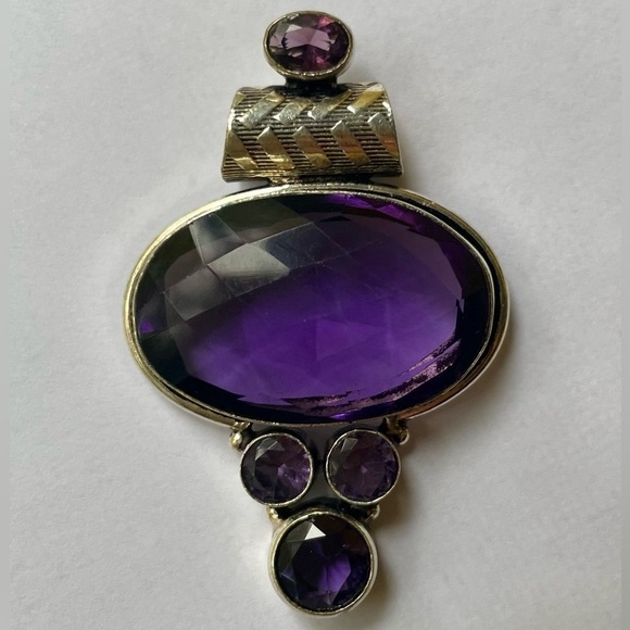 Amethyst Pendant 925 - Picture 4 of 4